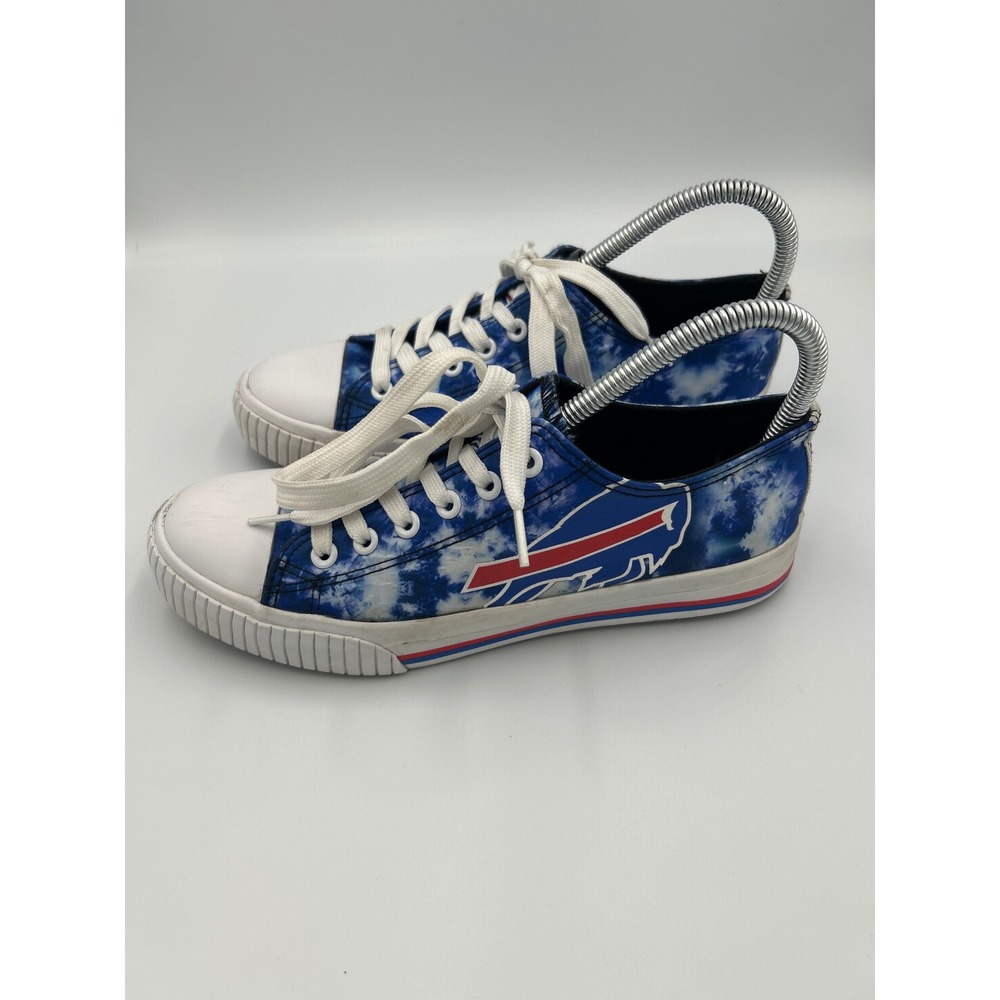 FOCO Buffalo Bills Tie Dye Canvas Low Top Sneakers Women's Size 8 - Picture 7 of 8